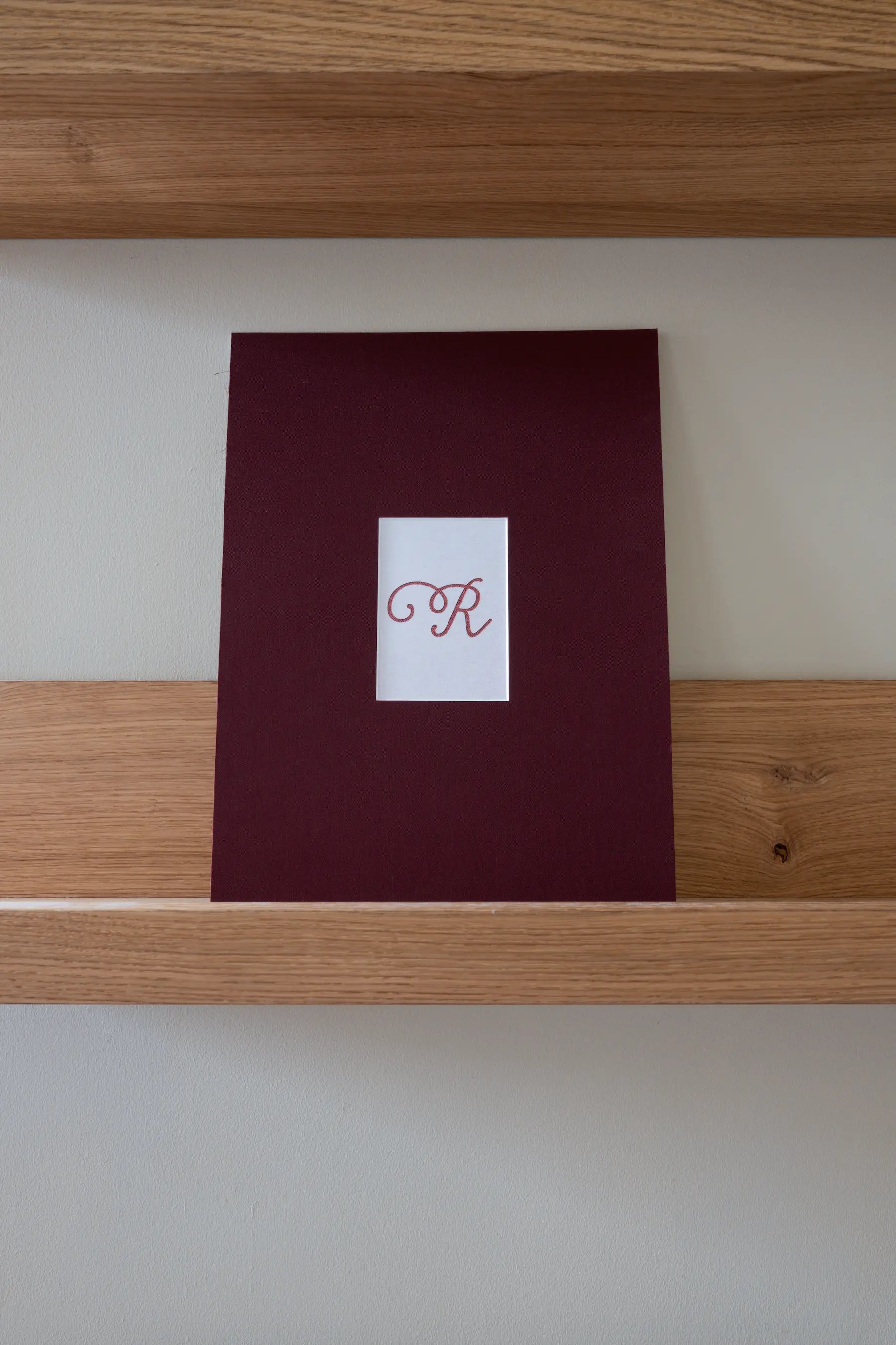 Burgundy Linen Passe-partout