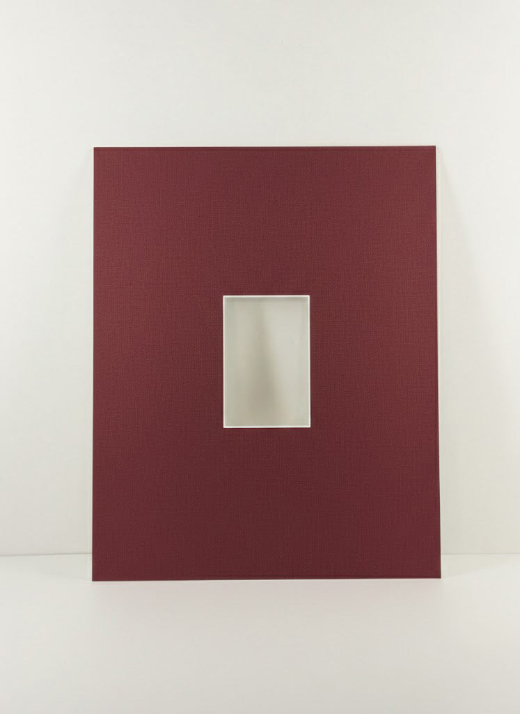 Burgundy Linen Passe-partout